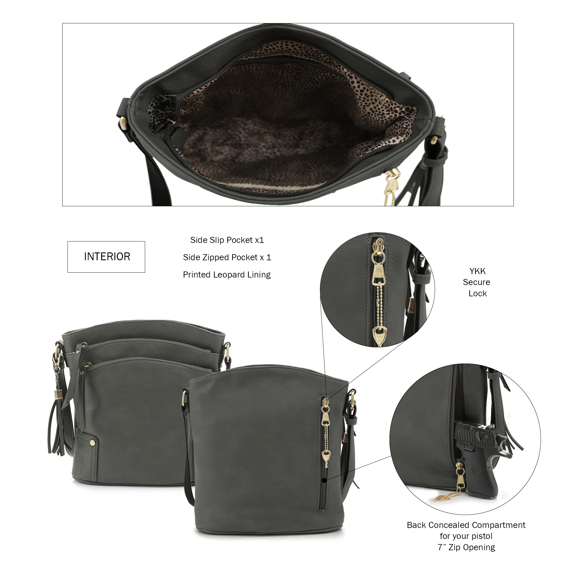 Robin Concealed Carry Lock and Key Crossbody - Image 28