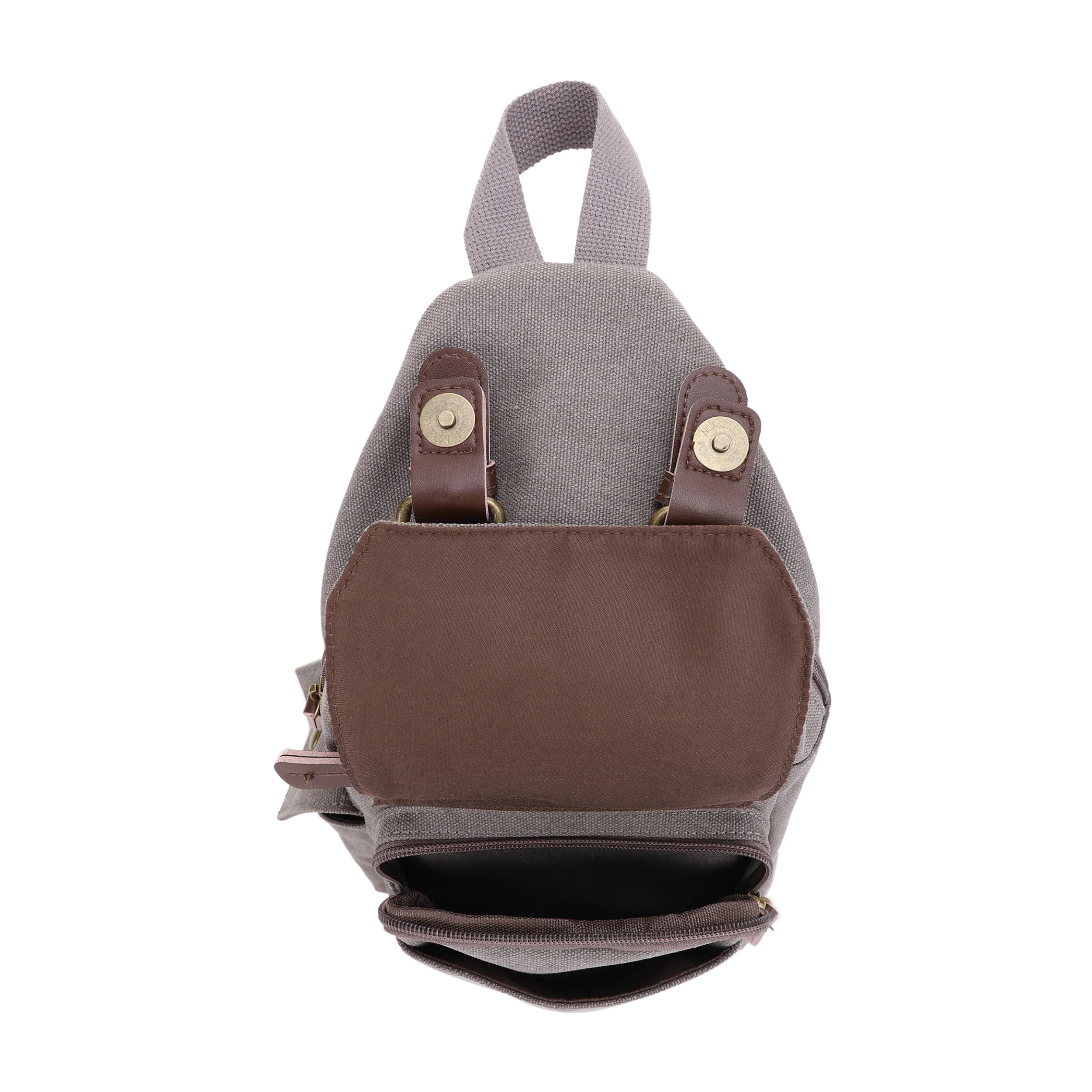 Shasta Unisex Canvas & Leather Concealed Carry Sling Bag - Image 9