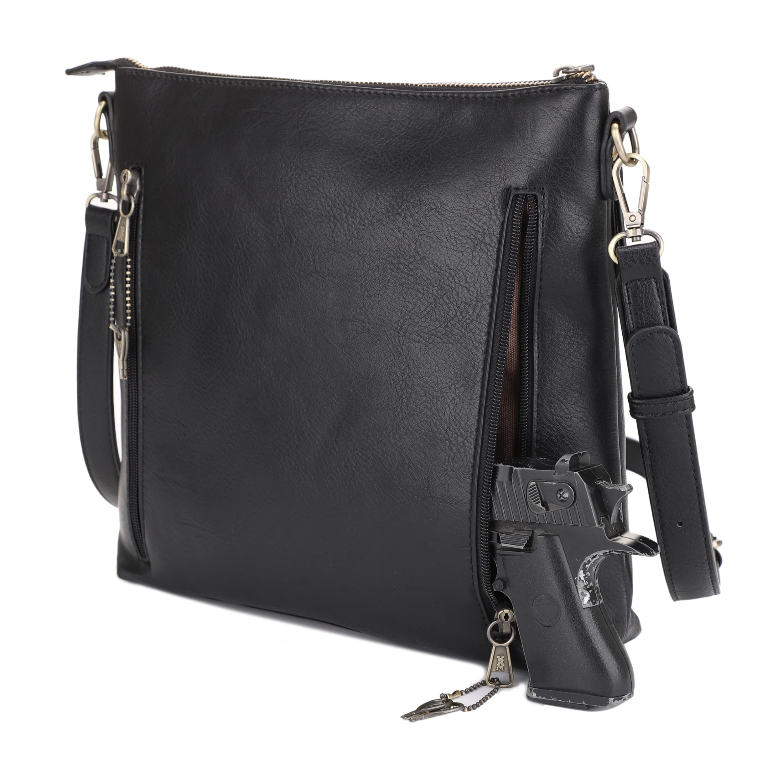 Southport Concealed Carry Lock and Key Crossbody - Image 17