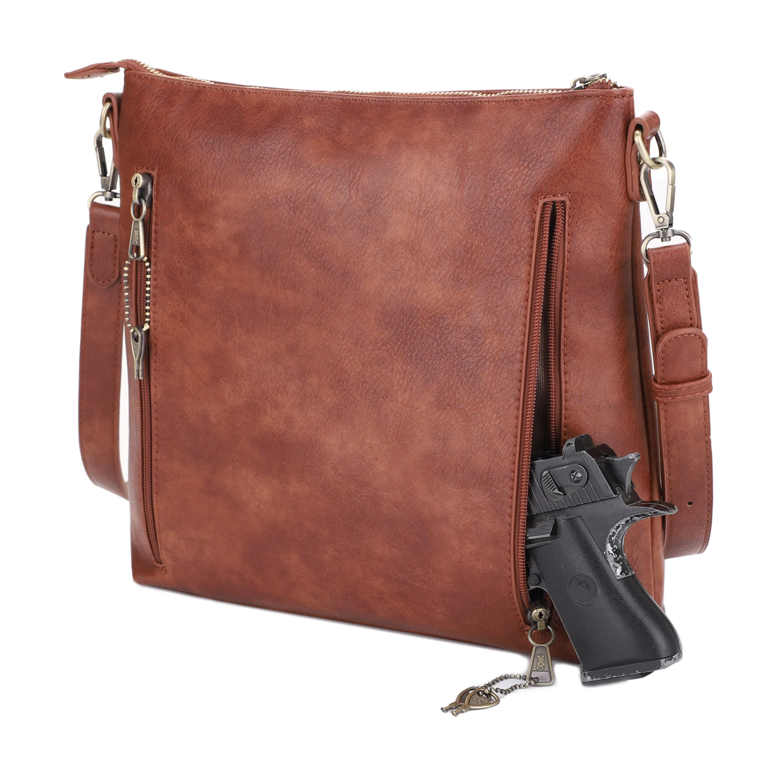 Southport Concealed Carry Lock and Key Crossbody - Image 28