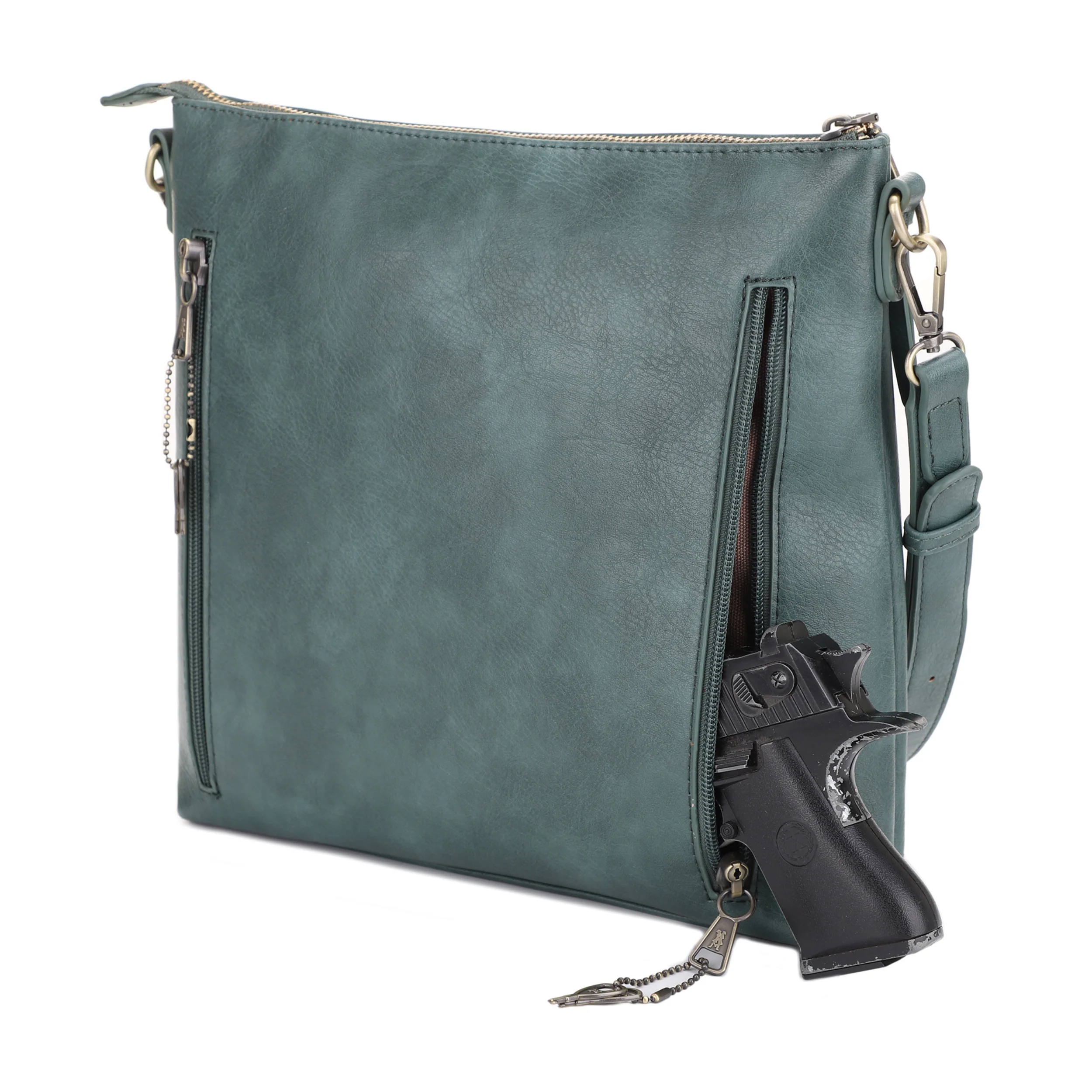 Southport Concealed Carry Lock and Key Crossbody - Image 50