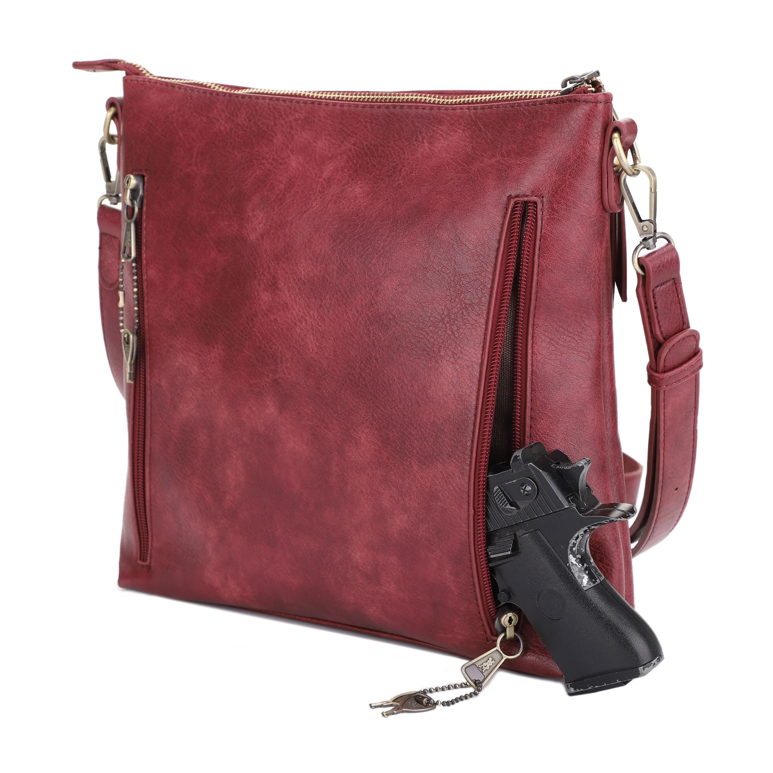 Southport Concealed Carry Lock and Key Crossbody - Image 61